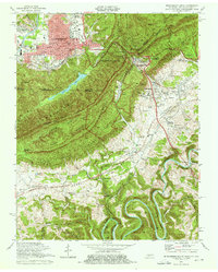 preview thumbnail of historical topo map of Claiborne County, TN in 1974