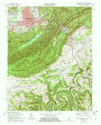 Download a high-resolution, GPS-compatible USGS topo map for Middlesboro South, TN (1976 edition)