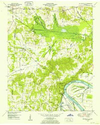 1949 Map of Milledgeville, 1952 Print