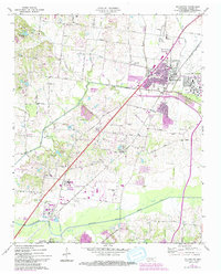 1971 Map of Millington, TN, 1994 Print
