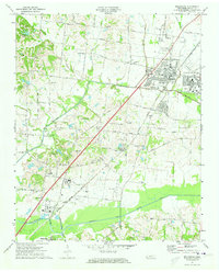 preview thumbnail of historical topo map of Millington, TN in 1971