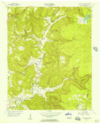 Download a high-resolution, GPS-compatible USGS topo map for Monterey Lake, TN (1957 edition)