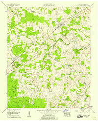 1956 Map of Morrison, TN, 1958 Print