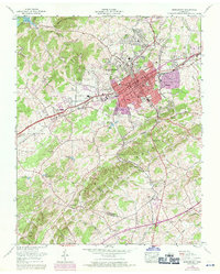 preview thumbnail of historical topo map of Morristown, TN in 1961