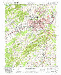 preview thumbnail of historical topo map of Morristown, TN in 1979