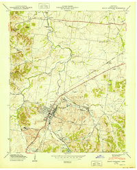 Download a high-resolution, GPS-compatible USGS topo map for Mount Pleasant, TN (1950 edition)