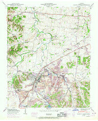 Download a high-resolution, GPS-compatible USGS topo map for Mount Pleasant, TN (1969 edition)