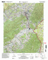 Download a high-resolution, GPS-compatible USGS topo map for Mountain City, TN (2004 edition)