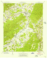 Download a high-resolution, GPS-compatible USGS topo map for Mountain City, TN (1956 edition)
