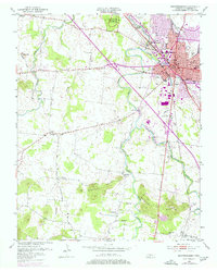 1950 Map of Murfreesboro, 1977 Print