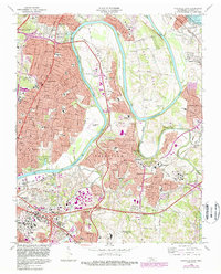 Download a high-resolution, GPS-compatible USGS topo map for Nashville East, TN (1988 edition)