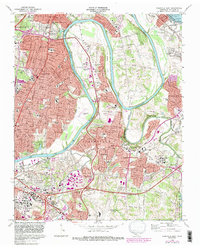 Download a high-resolution, GPS-compatible USGS topo map for Nashville East, TN (1988 edition)