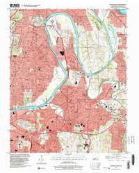 Download a high-resolution, GPS-compatible USGS topo map for Nashville East, TN (2002 edition)