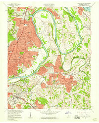 Download a high-resolution, GPS-compatible USGS topo map for Nashville East, TN (1959 edition)