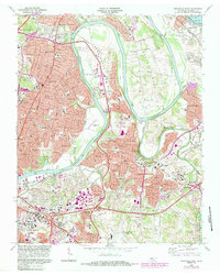 Download a high-resolution, GPS-compatible USGS topo map for Nashville East, TN (1984 edition)
