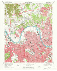 Download a high-resolution, GPS-compatible USGS topo map for Nashville West, TN (1971 edition)