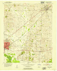 1952 Map of Newbern, 1953 Print