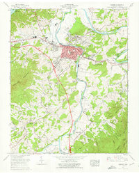 Download a high-resolution, GPS-compatible USGS topo map for Newport, TN (1976 edition)
