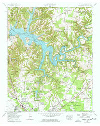 Download a high-resolution, GPS-compatible USGS topo map for Normandy Lake, TN (1977 edition)