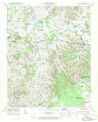 1947 Map of Normandy, TN, 1971 Print