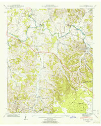 1947 Map of Normandy, TN, 1962 Print