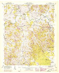 1947 Map of Normandy, TN, 1948 Print