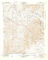 1947 Map of Normandy, TN, 1948 Print