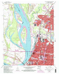 Download a high-resolution, GPS-compatible USGS topo map for Northwest Memphis, TN (1993 edition)