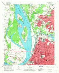 Download a high-resolution, GPS-compatible USGS topo map for Northwest Memphis, TN (1967 edition)