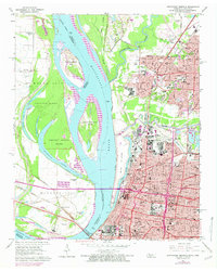 Download a high-resolution, GPS-compatible USGS topo map for Northwest Memphis, TN (1974 edition)