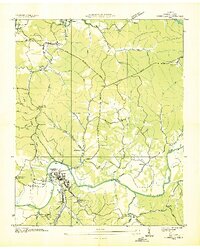 preview thumbnail of historical topo map of Hickman County, TN in 1936