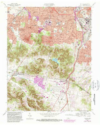 Download a high-resolution, GPS-compatible USGS topo map for Oak Hill, TN (1989 edition)