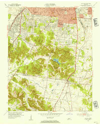 Download a high-resolution, GPS-compatible USGS topo map for Oak Hill, TN (1954 edition)