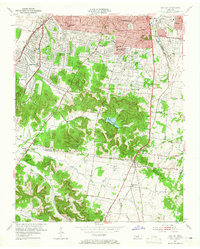 Download a high-resolution, GPS-compatible USGS topo map for Oak Hill, TN (1965 edition)