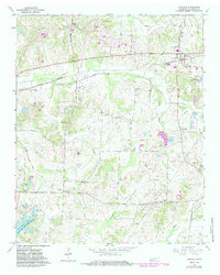 Download a high-resolution, GPS-compatible USGS topo map for Oakland, TN (1983 edition)