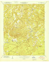 preview thumbnail of historical topo map of Overton County, TN in 1950