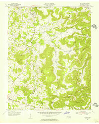 preview thumbnail of historical topo map of Overton County, TN in 1955