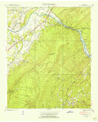 Download a high-resolution, GPS-compatible USGS topo map for Oswald Dome, TN (1954 edition)