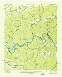 Download a high-resolution, GPS-compatible USGS topo map for Paint Rock, TN (1935 edition)