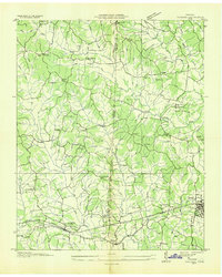 preview thumbnail of historical topo map of Parsons, TN in 1936