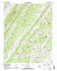 Download a high-resolution, GPS-compatible USGS topo map for Pattie Gap, TN (1996 edition)