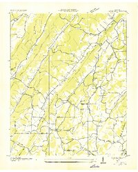 preview thumbnail of historical topo map of Roane County, TN in 1936