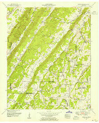 preview thumbnail of historical topo map of Roane County, TN in 1952