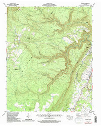 Download a high-resolution, GPS-compatible USGS topo map for Pennine, TN (1996 edition)