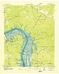 Download a high-resolution, GPS-compatible USGS topo map for Pickwick, TN (1936 edition)