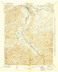 Download a high-resolution, GPS-compatible USGS topo map for Pigeon Forge, TN (1940 edition)