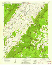 Download a high-resolution, GPS-compatible USGS topo map for Pikeville, TN (1958 edition)
