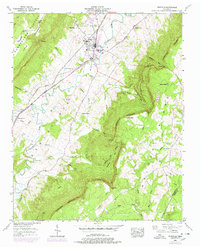 preview thumbnail of historical topo map of Pikeville, TN in 1956