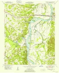 Download a high-resolution, GPS-compatible USGS topo map for Pittsburg Landing, TN (1952 edition)