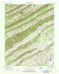 preview thumbnail of historical topo map of Hawkins County, TN in 1939